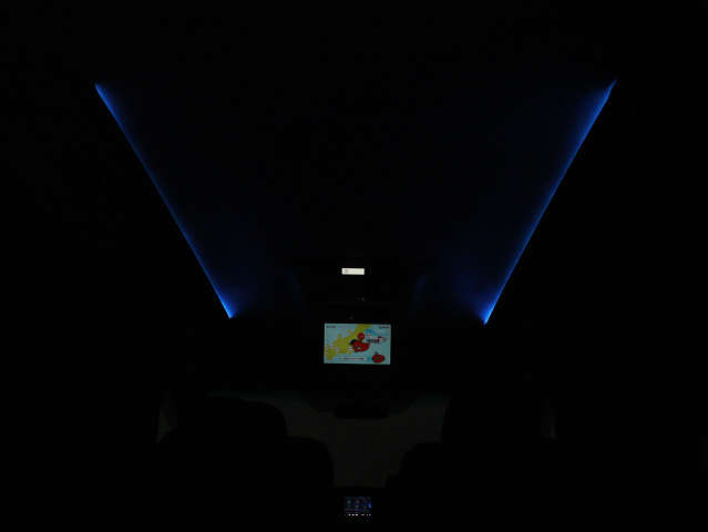 夜間に室内を照らしてくれるルームライトで
す