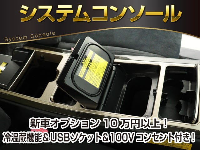 【保温冷機能付きシステムコンソール】
価格１０万円オーバーの高額オプション!
収納力も抜群で見た目もＧＯＯＤです★