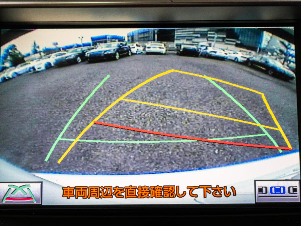 ガイドライン付カラーバックカメラ