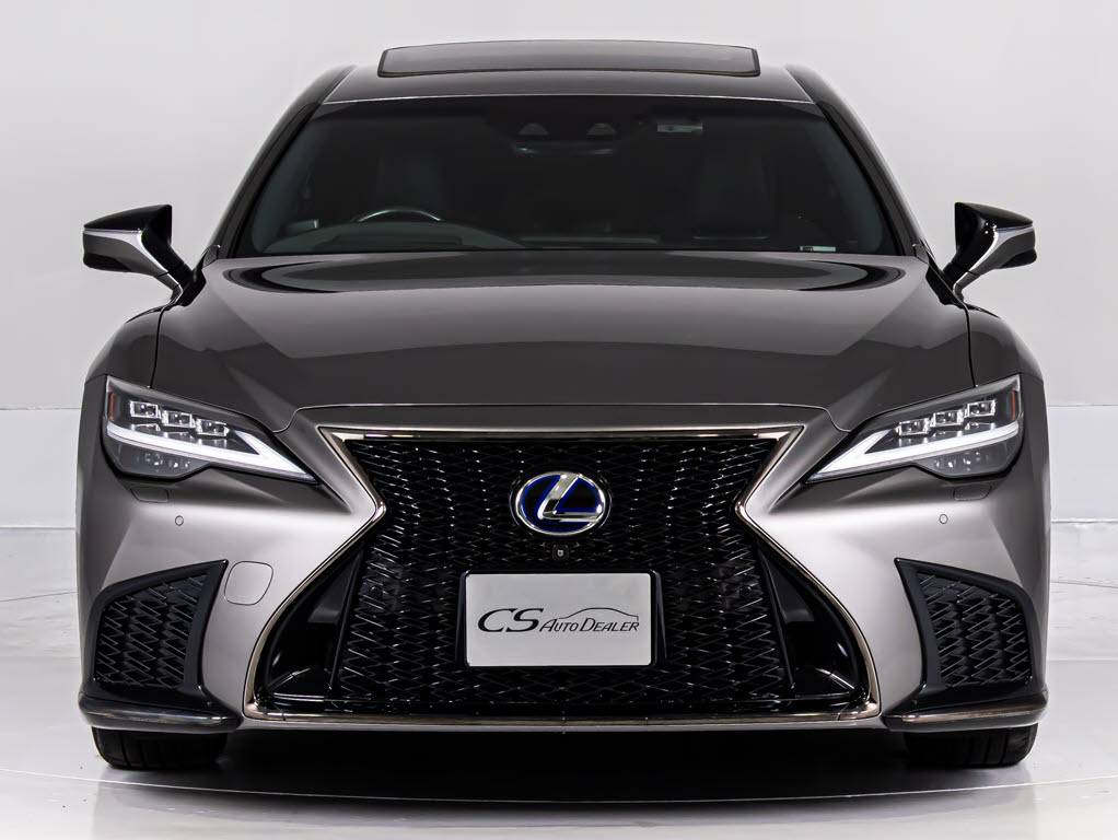 レクサス LS500h Fスポーツ 後期型 サンルーフ赤革マクレビ