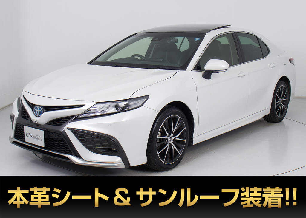 カムリ　ＷＳレザーＰＫＧ　ＴＲＤエアロ＆マフラー＆ＡＷカスタム　禁煙　