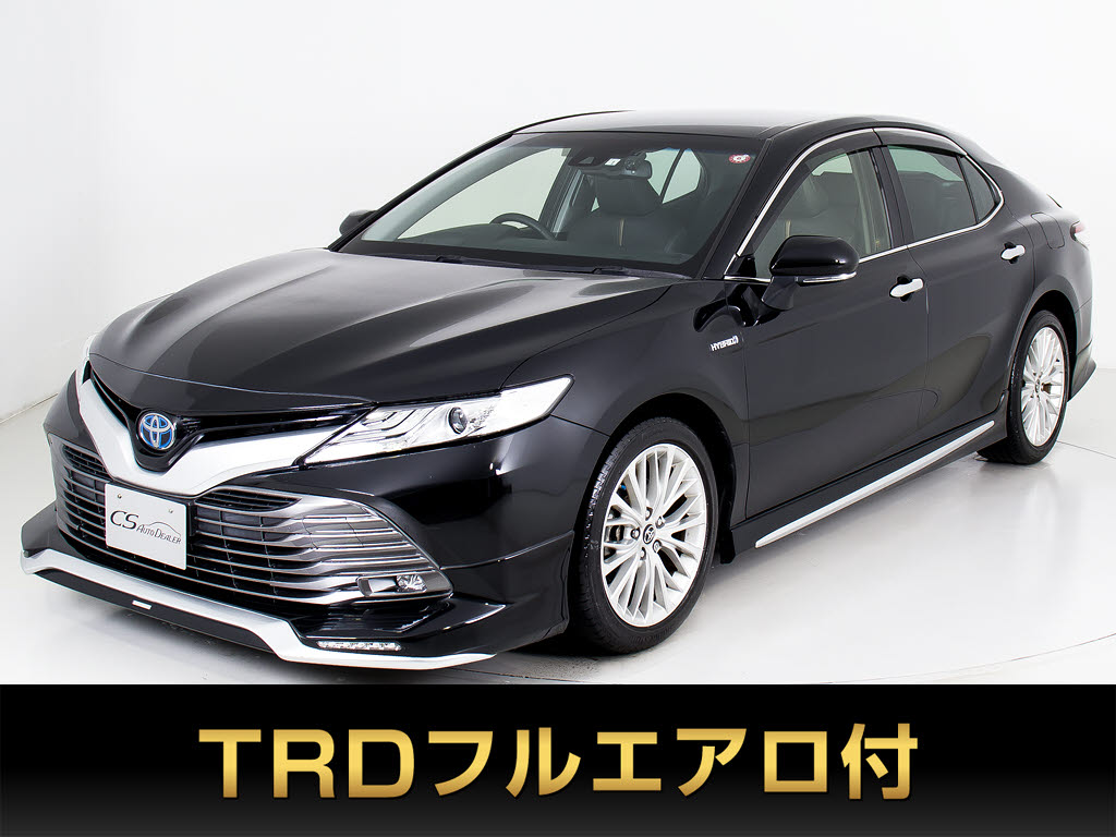 カムリ　ＧレザーＰＫＧ　ＴＲＤエアロ禁煙　黒本革　ＢＳＭ　クリソナ