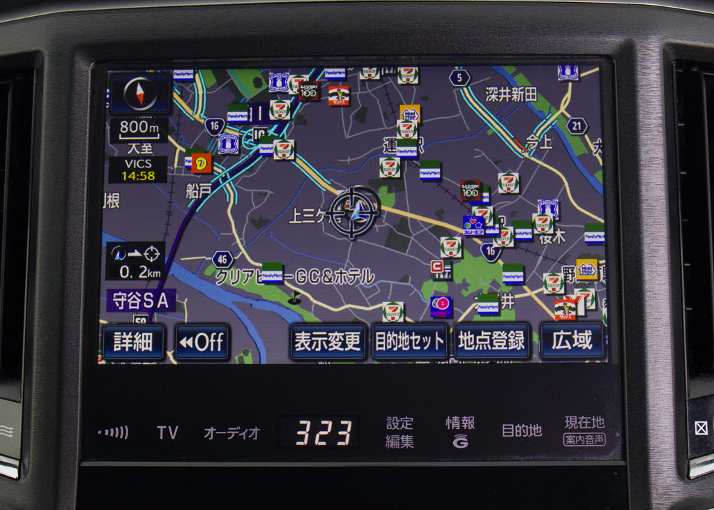 メーカー純正の大画面ＨＤＤナビが装備され
ています！操作も簡単！見やすい！純正だか
らこその使いやすさ！