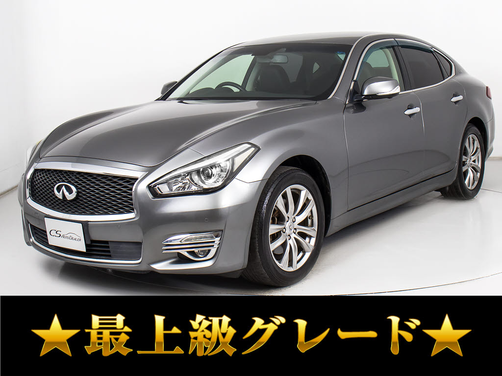 フーガＨＶ　ＶＩＰ　後期　黒本革　アラウンドビュー　ＬＥＤライト