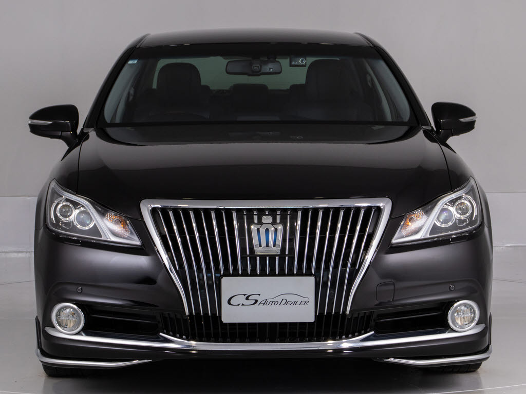 マジェスタＨＶ　３．５Ｆ　禁煙車　赤本革　Ｐサウンド　フルエアロ