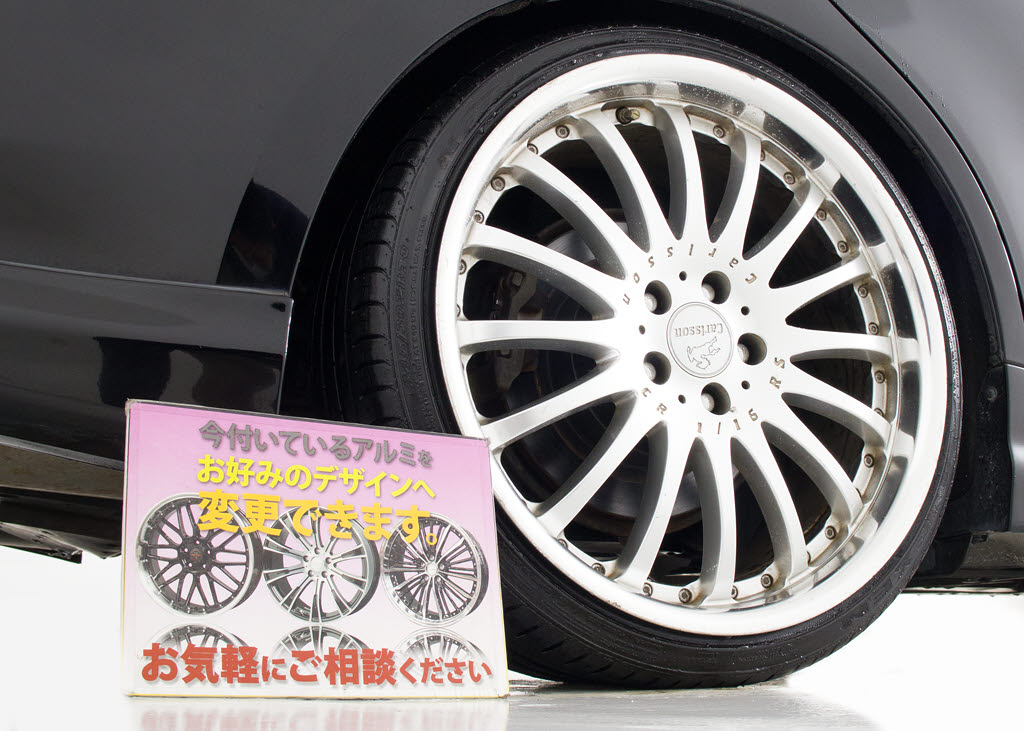 カールソン２０インチアルミホイール装着済
みです！アルミホイールの変更も可能です！
お客様のお好みの１台を作成可能となります
！※詳細はスタッフまでお尋ねください。