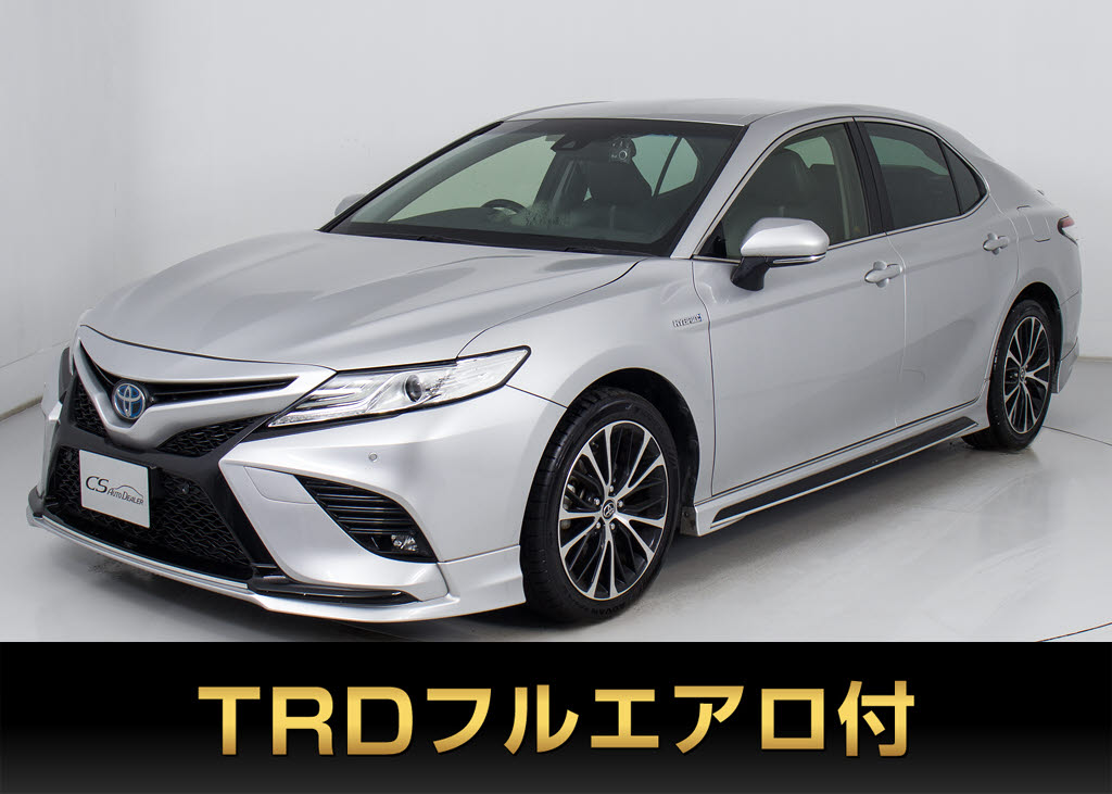 カムリ　ＷＳレザーＰＫＧ　ＴＲＤフルエアロ＆マフラ　禁煙　ＢＳＭ　黒革　