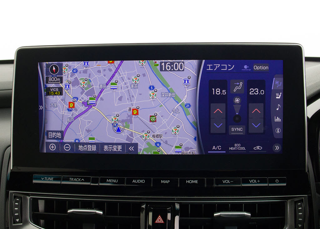 トヨタマルチオペレーションタッチ機能付き
の大画面ＳＤナビ！１２．３インチディスプ
レイ！Ｂｌｕｅｔｏｏｔｈやスマホ連携も対
応！