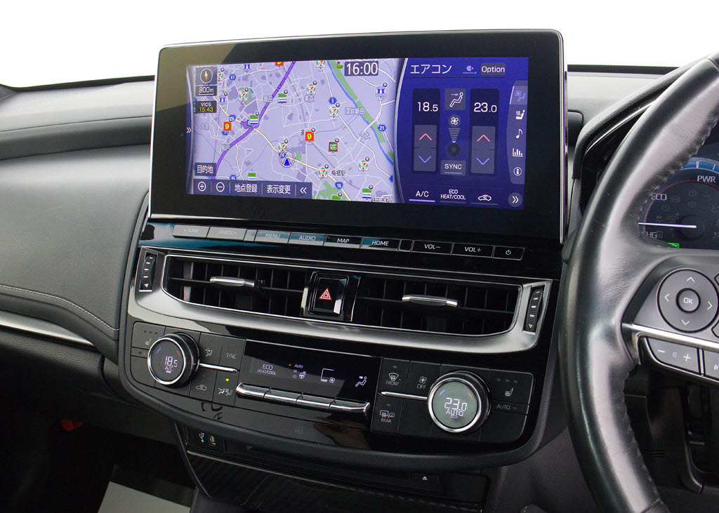 トヨタマルチオペレーションタッチ機能付き
の大画面ＳＤナビ！１２．３インチディスプ
レイ！Ｂｌｕｅｔｏｏｔｈやスマホ連携も対
応！