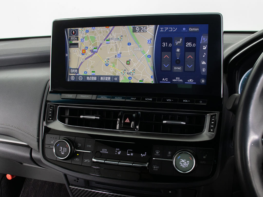 トヨタマルチオペレーションタッチ機能付き
の大画面ＳＤナビ！１２．３インチディスプ
レイ！Ｂｌｕｅｔｏｏｔｈやスマホ連携も対
応！