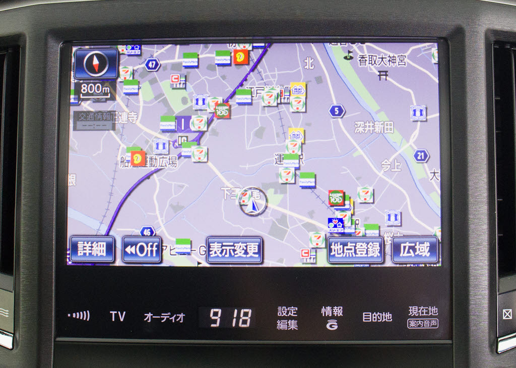 メーカー純正の大画面ＨＤＤナビが装備され
ています！操作も簡単！見やすい！純正だか
らこその使いやすさ！