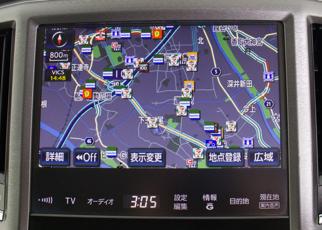 メーカー純正の大画面ＨＤＤナビが装備され
ています！操作も簡単！見やすい！純正だか
らこその使いやすさ！
