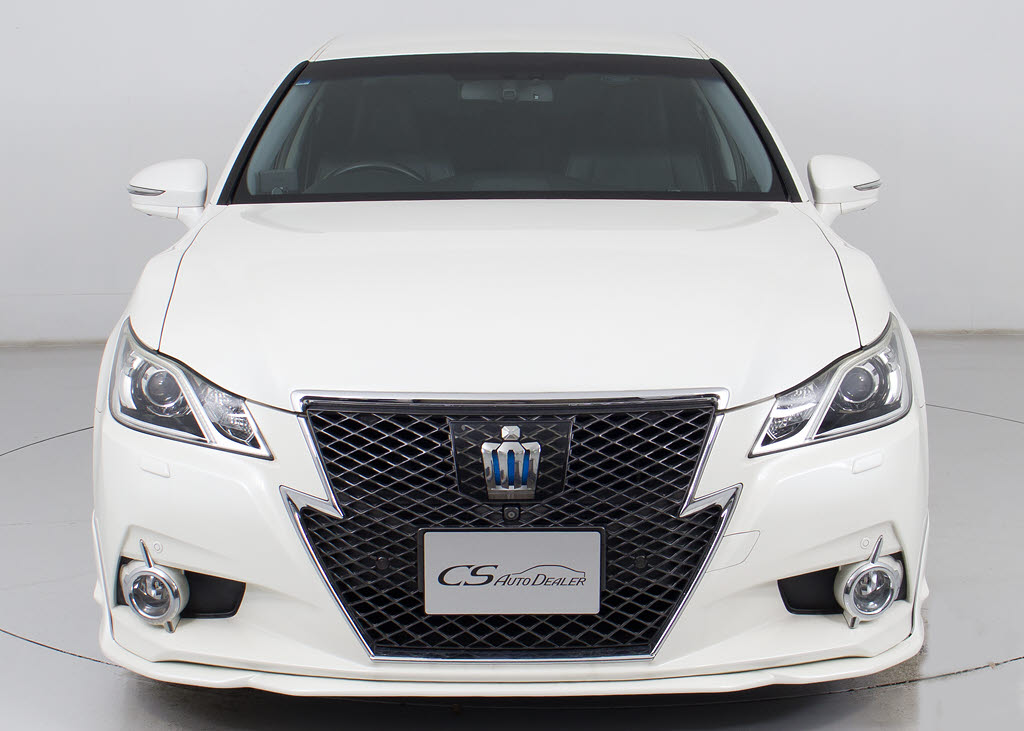 クラウン　ＨＶ　２．５アスリートＳ　黒本革　エアシート　スパッタ１８ＡＷ