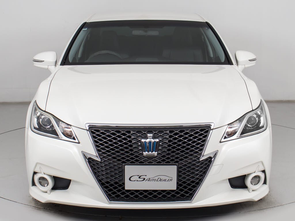 クラウン　ＨＶ　２．５アスリートＳ　黒本革　エアシート　スパッタ１８ＡＷ