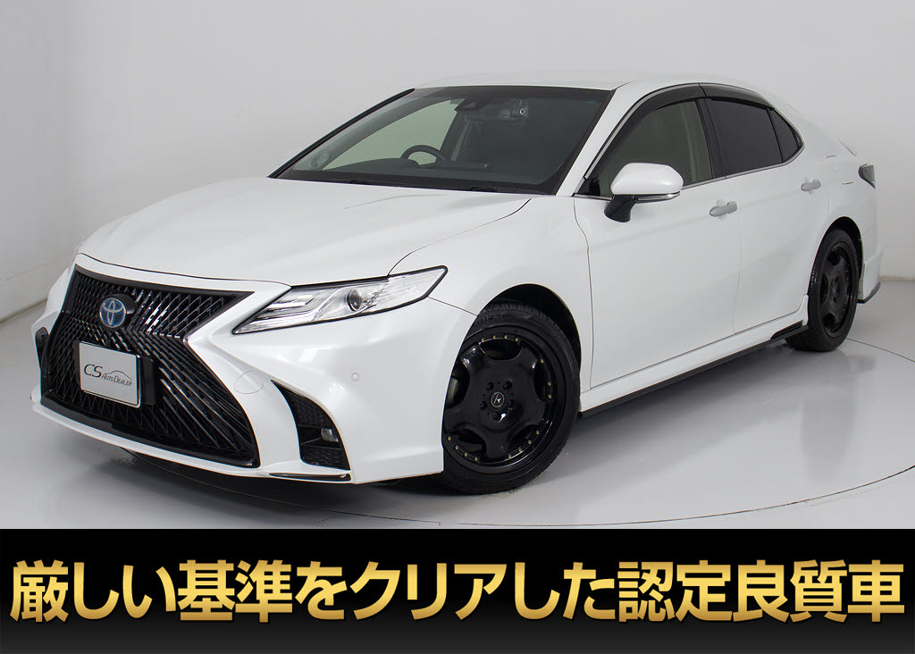 カムリ　ＧレザーＰＫＧ　禁煙　サンルーフ　ＴＲＤフルエアロ　黒本革　