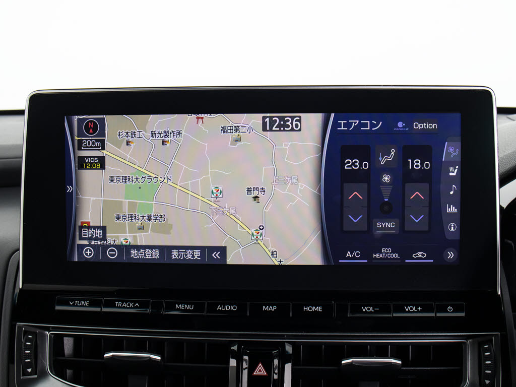 トヨタマルチオペレーションタッチ機能付き
の大画面ＳＤナビ！１２．３インチディスプ
レイ！Ｂｌｕｅｔｏｏｔｈやスマホ連携も対
応！