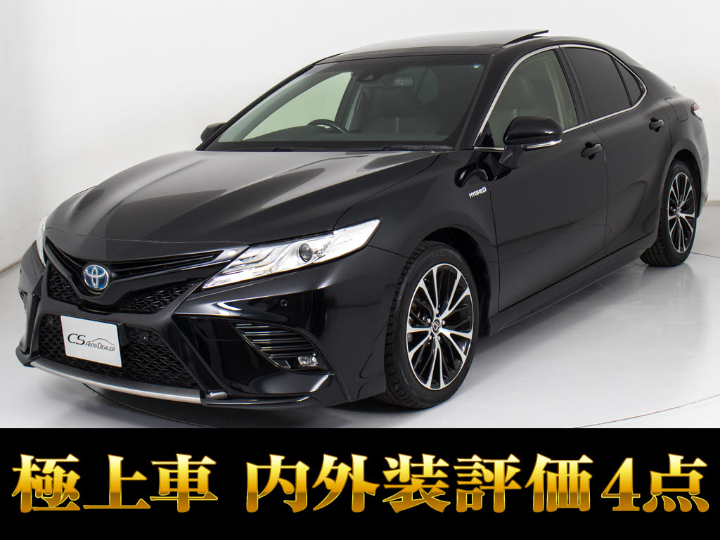 カムリ　ＷＳ　サンルーフ　ＢＳＭ　トヨタセーフティセンス　ＯＰ１８インチＡＷ