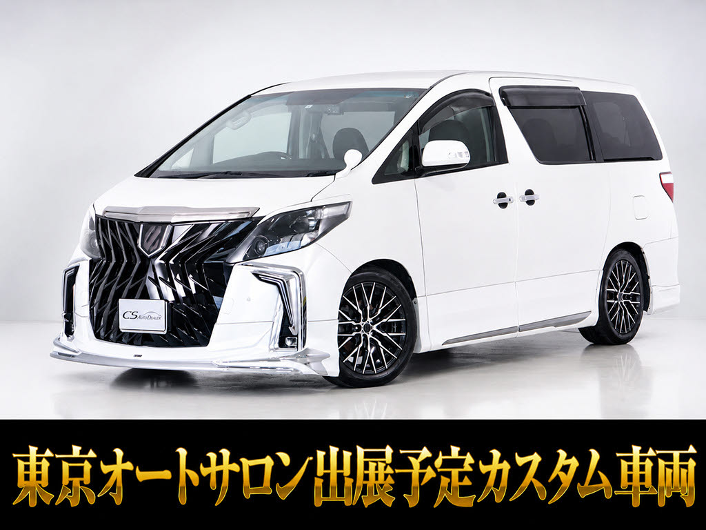 アルファード　２４０Ｓ　後期　３０ＬＯＯＫエアロ　９インチナビ　禁煙