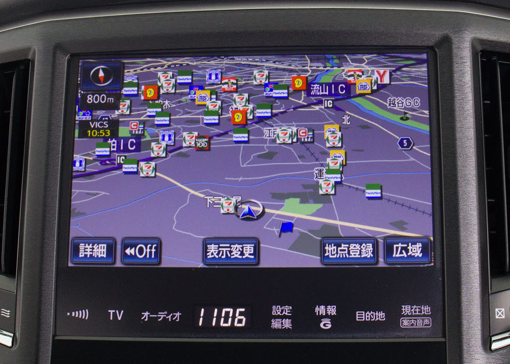 メーカー純正の大画面ＨＤＤナビが装備され
ています！操作も簡単！見やすい！純正だか
らこその使いやすさ！