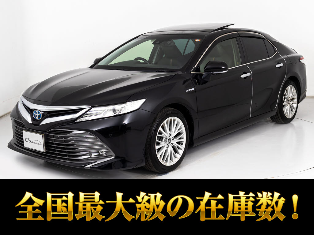 カムリ　ＧレザーＰＫＧ　パノラマルーフ　黒本革　４本出しマフラー