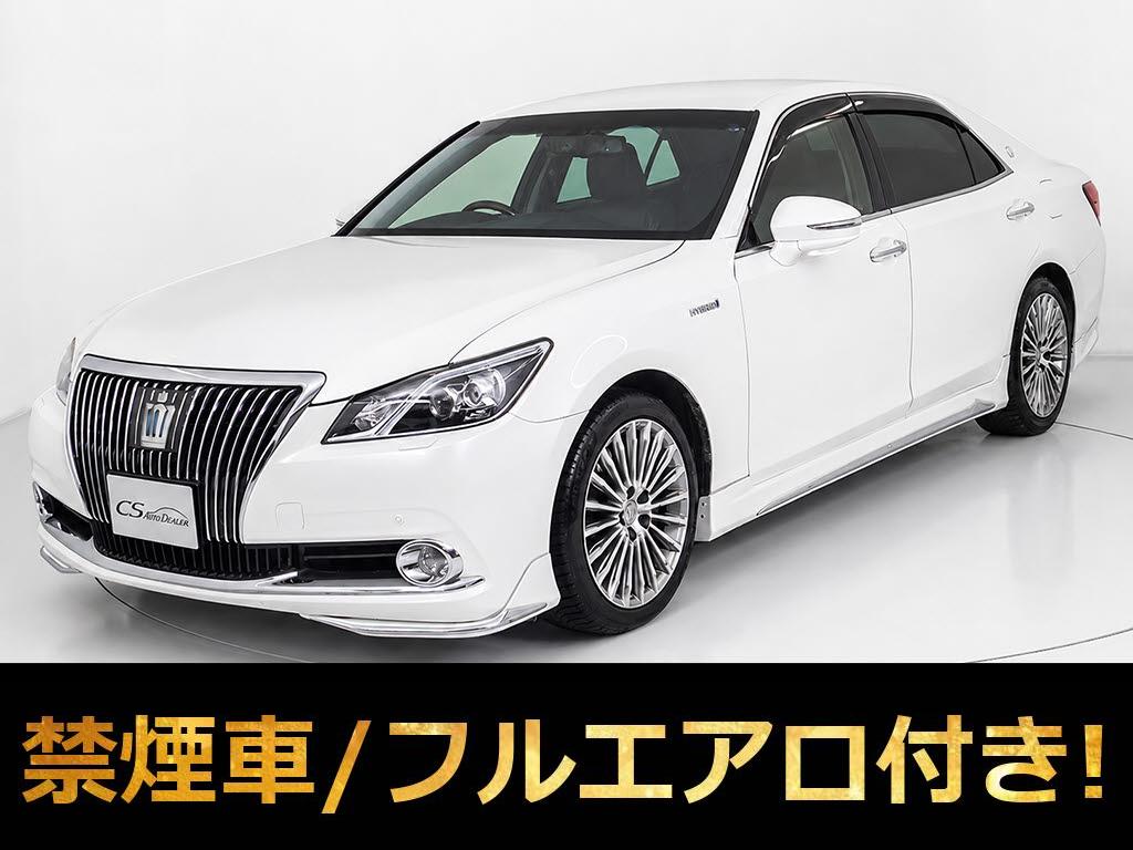 マジェスタＨＶ　３．５最上級Ｆ　フルエアロ　黒革　禁煙プリクラ