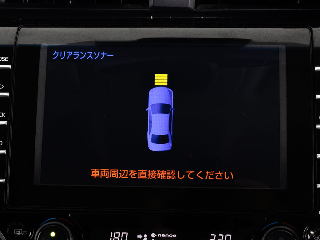 クリアランスソナーが付いています！フロン
ト＆リアにセンサーがあり、障害物に近づく
と警告音が鳴りドライバーへお知らせ！すご
く便利な人気装備です！！