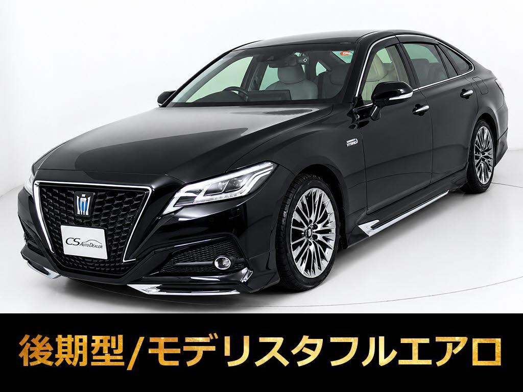 クラウンＨＶ　３．５Ｇ-ＥＸ　後期　モデリスタ　白本革　３６０カメラ