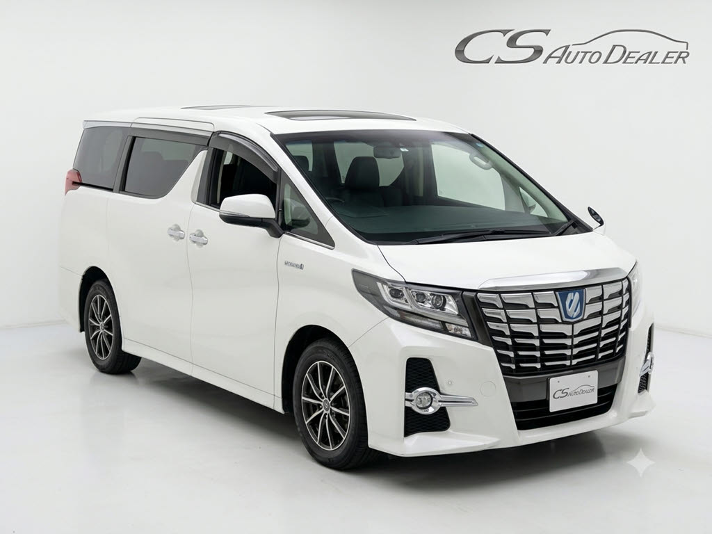 アルファードＨＶ　ＳＲ-Ｃ　４ＷＤ　黒本革　サンルーフ　後席モニター
