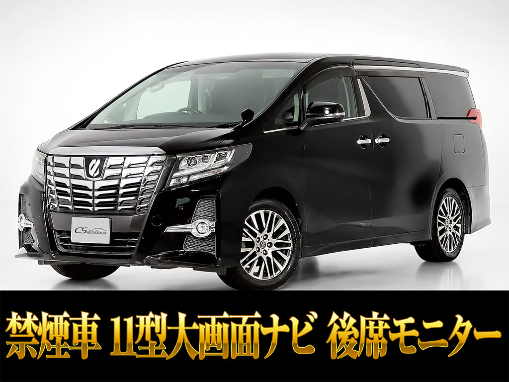 アルファード　２．５Ｘ　８人乗り　１０インチナビ　後席モニター