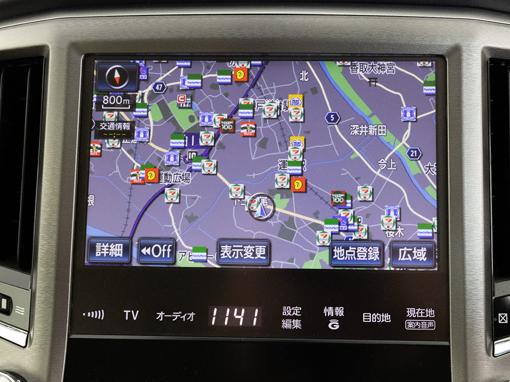メーカー純正の大画面HDDナビが装備されて
います！操作も簡単！見やすい！純正だから
こその使いやすさ！