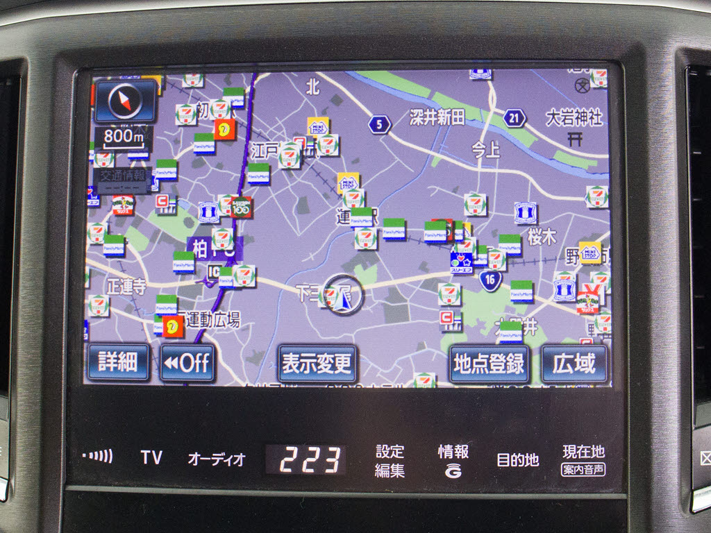 メーカー純正のHDDナビが装備されています
！操作も簡単！見やすい！純正だからこその
使いやすさ！