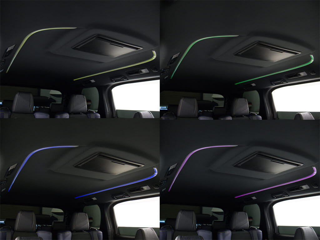 LEDルーフカラーイルミネーションが装備さ
れております！多彩なバリエーションでお好
みの室内空間を演出可能です！