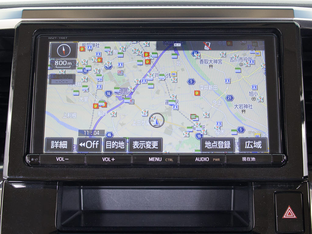 メーカー純正の大画面SDマルチが装備されて
います！操作も簡単！見やすい！純正だから
こその使いやすさ！
