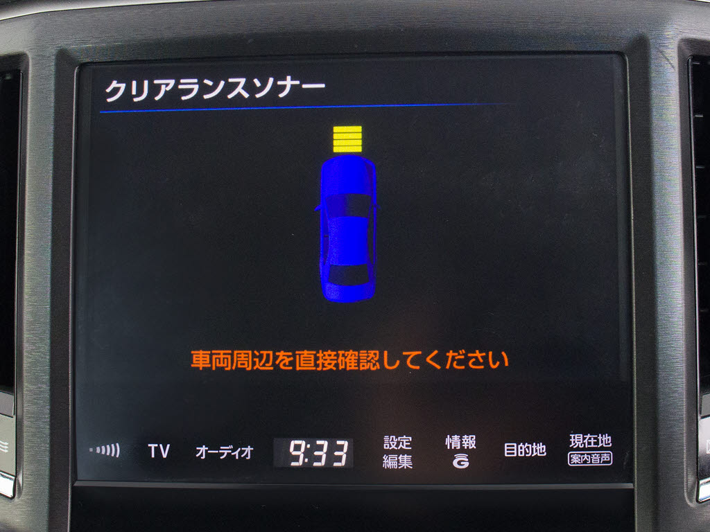 クリアランスソナーが付いています！フロン
ト＆リアにセンサーがあり、障害物に近づく
と警告音が鳴りドライバーへお知らせ！すご
く便利な人気装備です！！