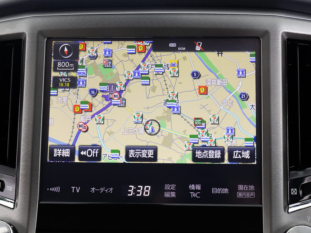 メーカー純正のHDDナビが装備されています
！操作も簡単！見やすい！純正だからこその
使いやすさ！