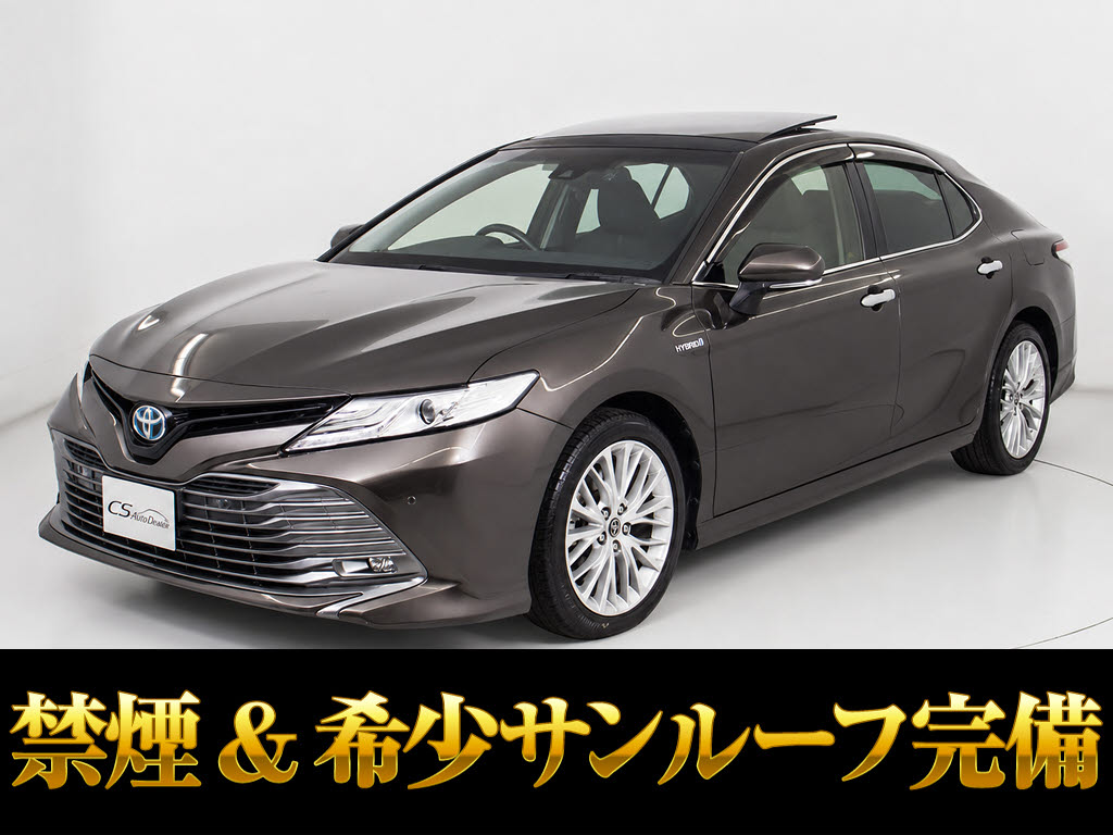 カムリ　Ｇ　サンルーフ　ＨＵＤ　ＢＳＭ　レーダーＣ　プリクラッシュ　禁煙