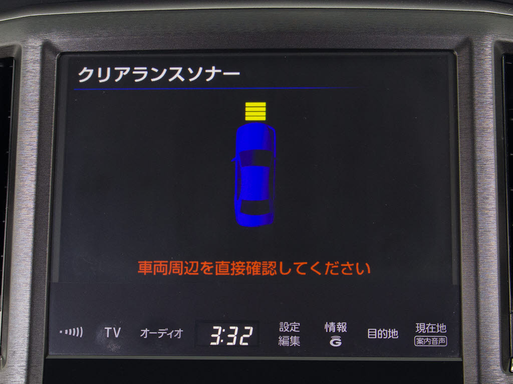 クリアランスソナーが付いています！フロン
ト＆リアにセンサーがあり、障害物に近づく
と警告音が鳴りドライバーへお知らせ！すご
く便利な人気装備です！！