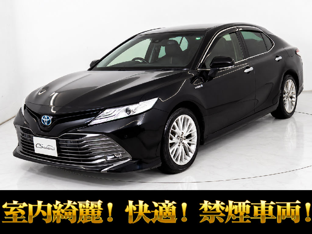 カムリ　ＧレザーＰＫＧ　禁煙車　黒本革　セーフティセンス　