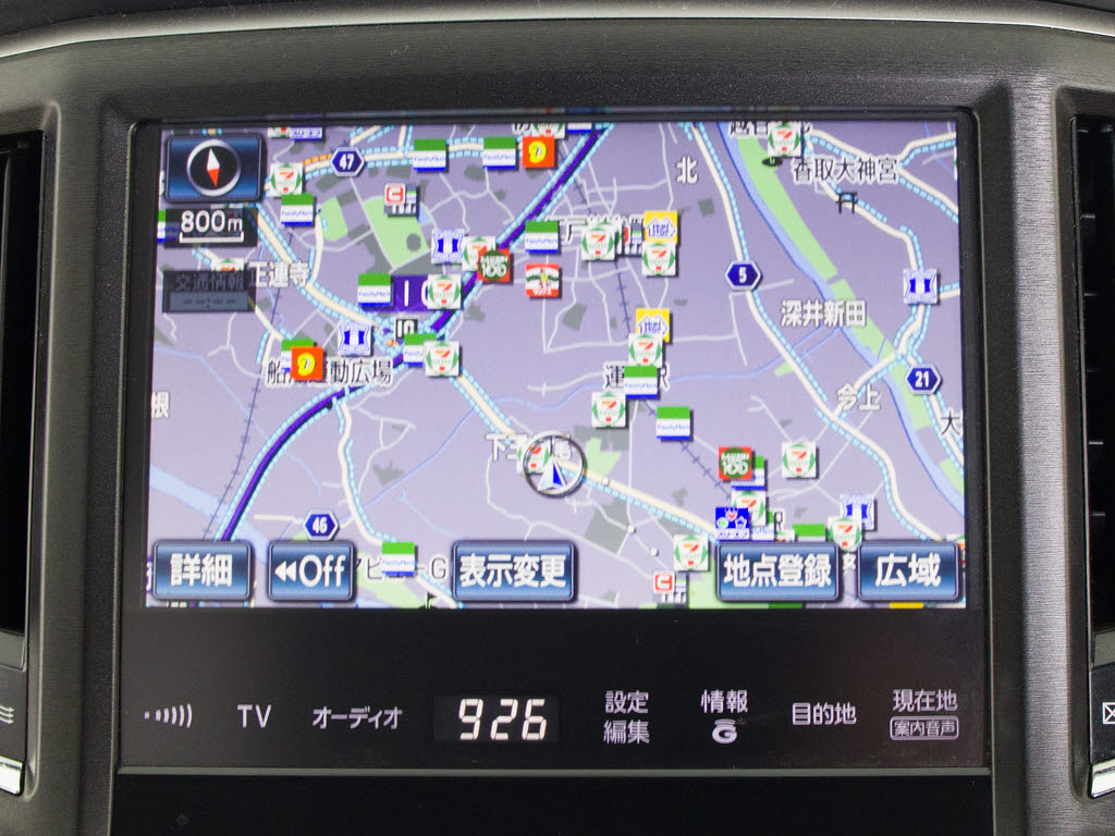 メーカー純正の大画面HDDナビが装備されて
います！操作も簡単！見やすい！純正だから
こその使いやすさ！