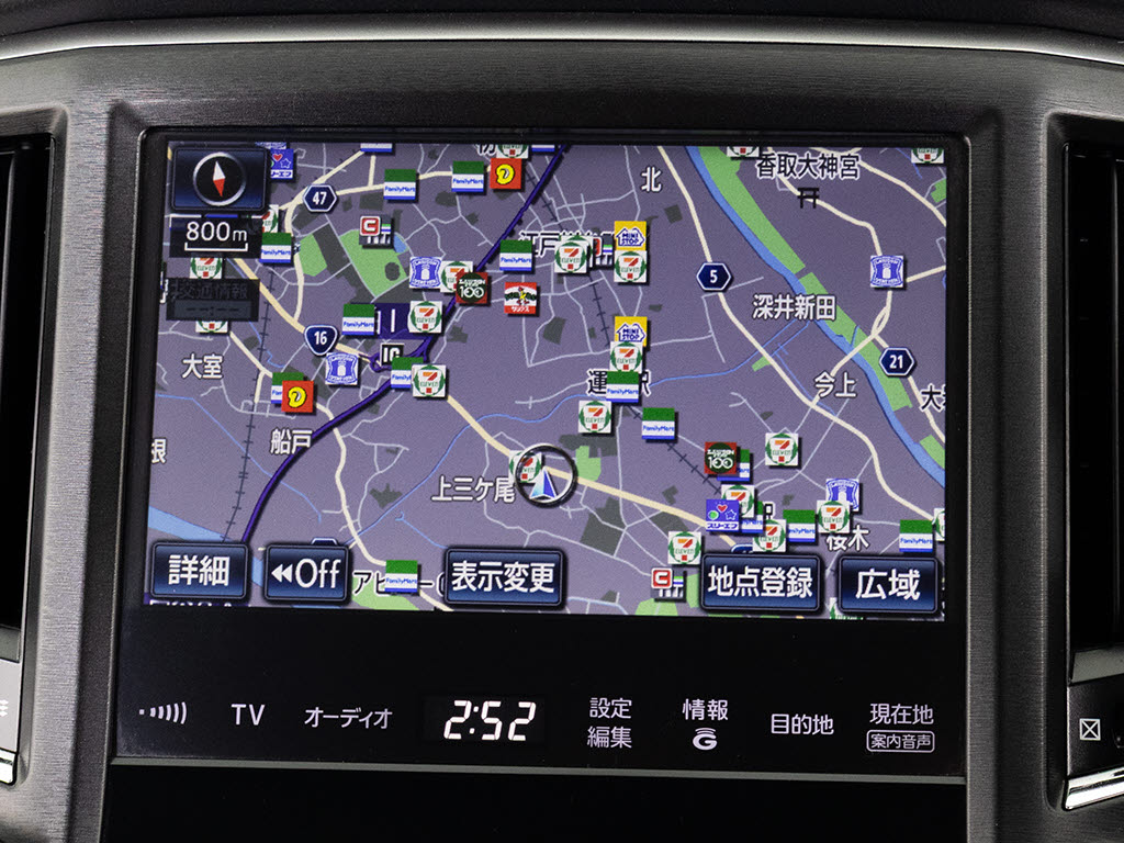 メーカー純正のＨＤＤナビが装備されていま
す！操作も簡単！見やすい！純正だからこそ
の使いやすさ！