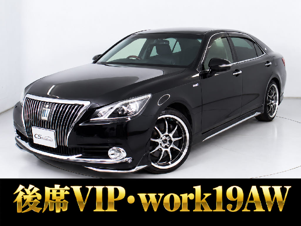 マジェスタＨＶ　３．５Ｆ　黒革　エアロ　後席ＶＩＰ　ｗｏｒｋ１９ＡＷ