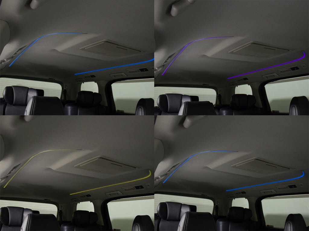 LEDルーフカラーイルミネーションが装備さ
れております！多彩なバリエーションでお好
みの室内空間を演出可能です！
