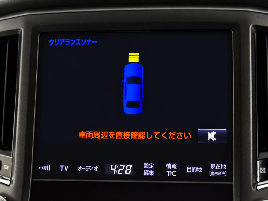 クリアランスソナーが付いています！フロン
ト＆リアにセンサーがあり、障害物に近づく
と警告音が鳴りドライバーへお知らせ！すご
く便利な人気装備です！！