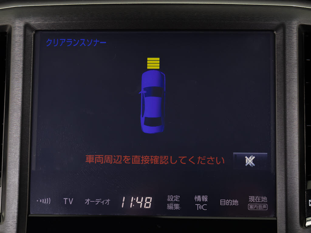 クリアランスソナーが付いています！フロン
ト＆リアにセンサーがあり、障害物に近づく
と警告音が鳴りドライバーへお知らせ！すご
く便利な人気装備です！！