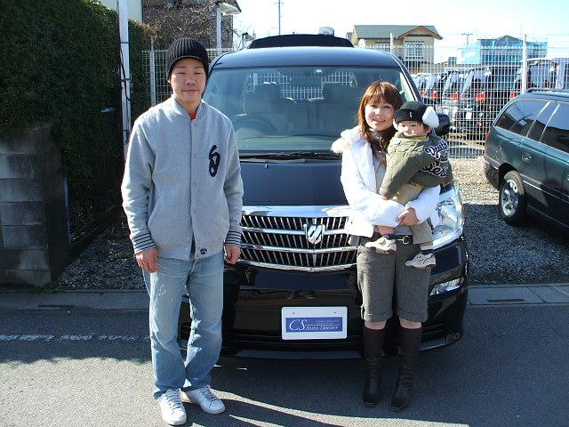 茨城県よりアルファードを購入