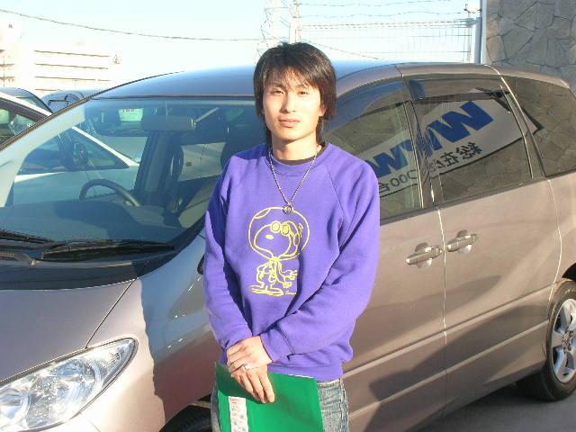 栃木県よりエスティマを購入