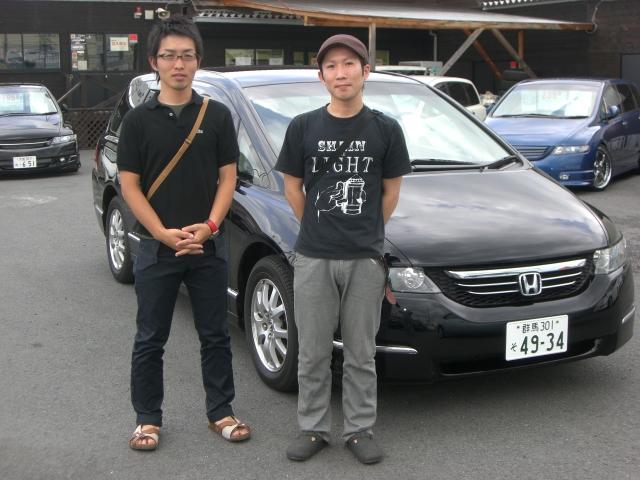群馬県よりオデッセイを購入