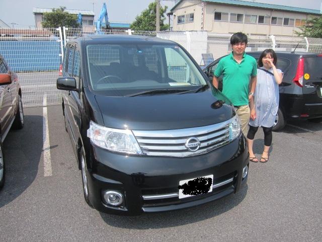 千葉県よりセレナを購入