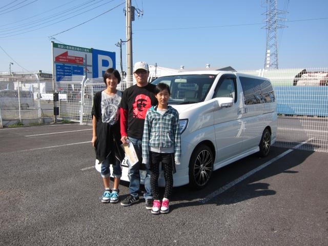 栃木県よりエルグランドを購入