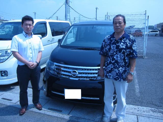 埼玉県よりセレナを購入